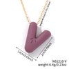 Wholesale Alloy Letter Pendant Necklace With O Chain And Electroplating Light Luxury Style