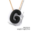 Wholesale Alloy Letter Pendant Necklace With O Chain And Electroplating Light Luxury Style