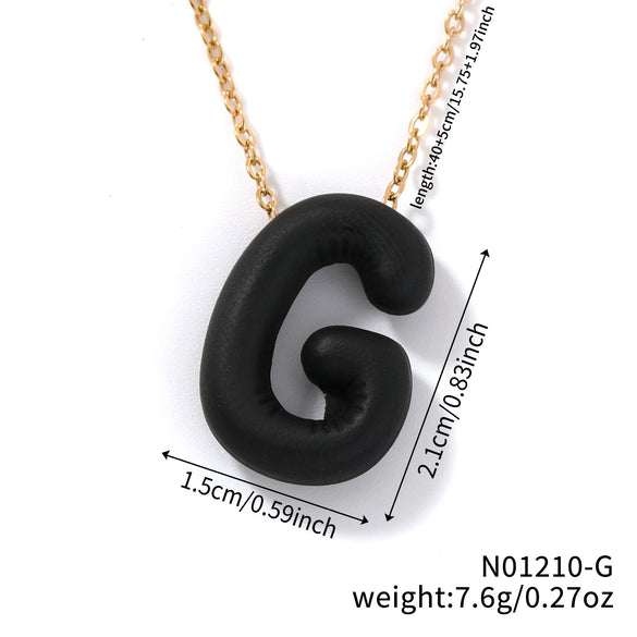 Wholesale Alloy Letter Pendant Necklace With O Chain And Electroplating Light Luxury Style