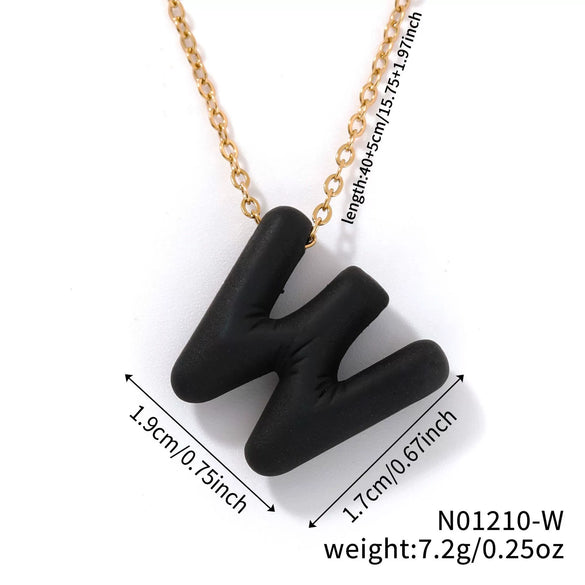 Wholesale Alloy Letter Pendant Necklace With O Chain And Electroplating Light Luxury Style