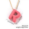 Wholesale Alloy Letter Pendant Necklace With O Chain And Electroplating Light Luxury Style
