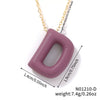 Wholesale Alloy Letter Pendant Necklace With O Chain And Electroplating Light Luxury Style