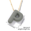 Wholesale Alloy Letter Pendant Necklace With O Chain And Electroplating Light Luxury Style