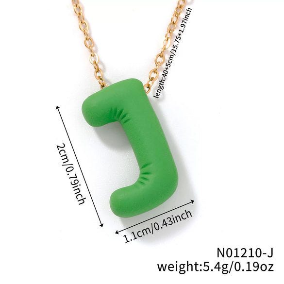 Wholesale Alloy Letter Pendant Necklace With O Chain And Electroplating Light Luxury Style