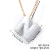 Wholesale Alloy Letter Pendant Necklace With O Chain And Electroplating Light Luxury Style