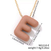 Wholesale Alloy Letter Pendant Necklace With O Chain And Electroplating Light Luxury Style