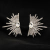 Wholesale Alloy Light Luxury Geometric Wings And Star Earrings With Electroplating For Women