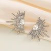 Wholesale Alloy Light Luxury Geometric Wings And Star Earrings With Electroplating For Women