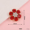 Wholesale Alloy Light Luxury Sixpetal Flower Pattern Electroplated Pendant Mobile Phone Shell Jewelry Accessories