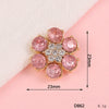Wholesale Alloy Light Luxury Sixpetal Flower Pattern Electroplated Pendant Mobile Phone Shell Jewelry Accessories