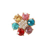 Wholesale Alloy Light Luxury Sixpetal Flower Pattern Electroplated Pendant Mobile Phone Shell Jewelry Accessories