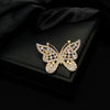Wholesale Alloy Light Luxury Style Bow Brooch Jewelry With Diamond Encrustment And Electroplating