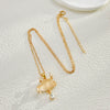 Wholesale Alloy Lightning Cloud Geometric Niche Necklace With Micro Inlaid Zircon Electroplated For Women