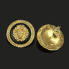 Wholesale Alloy Lion Head Exaggerated Fashion Women's Earrings With Electroplating