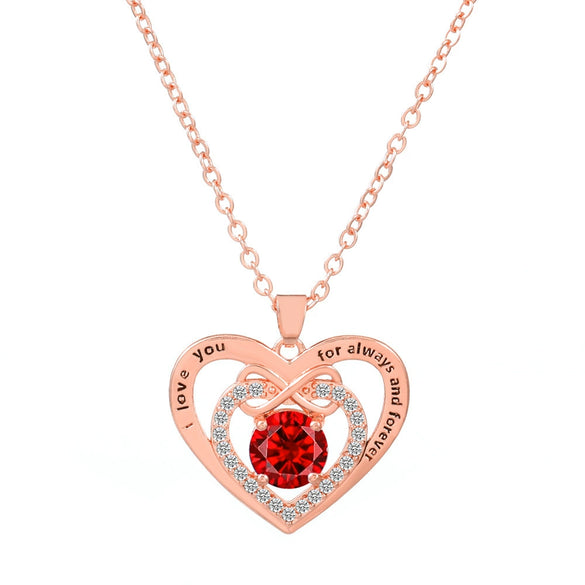 Wholesale Alloy Love Butterfly Women's Necklace With Diamonds Hollow Heart Shaped And Letter Design