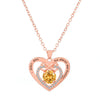 Wholesale Alloy Love Butterfly Women's Necklace With Diamonds Hollow Heart Shaped And Letter Design