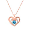 Wholesale Alloy Love Butterfly Women's Necklace With Diamonds Hollow Heart Shaped And Letter Design