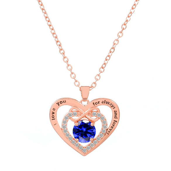 Wholesale Alloy Love Butterfly Women's Necklace With Diamonds Hollow Heart Shaped And Letter Design