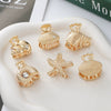 Wholesale Alloy Marine Animal Metal Hair Clips Electroplated For Women