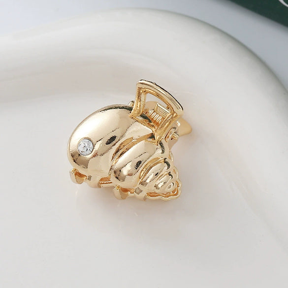 Wholesale Alloy Marine Animal Metal Hair Clips Electroplated For Women