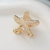Wholesale Alloy Marine Animal Metal Hair Clips Electroplated For Women