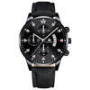 Wholesale Alloy Men's Business Style Round Dial Quartz Belt Watch With Fake Three Eyes And Fanshaped Design