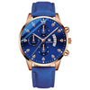 Wholesale Alloy Men's Business Style Round Dial Quartz Belt Watch With Fake Three Eyes And Fanshaped Design