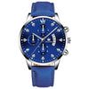 Wholesale Alloy Men's Business Style Round Dial Quartz Belt Watch With Fake Three Eyes And Fanshaped Design