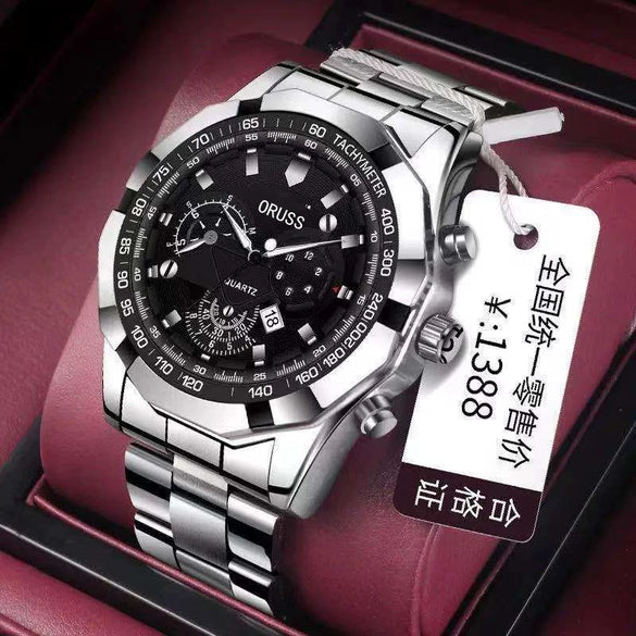 Wholesale Alloy Men's Business Style Round Dial Waterproof Luminous Watch