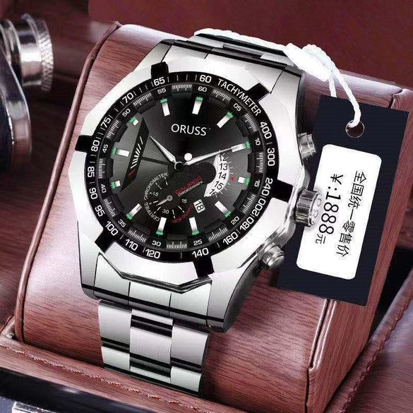 Wholesale Alloy Men's Business Style Round Dial Waterproof Luminous Watch