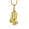 Wholesale Alloy Men's Hip Hop Punk Bergamot Diamond Pendant Necklace