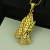 Wholesale Alloy Men's Hip Hop Punk Bergamot Diamond Pendant Necklace