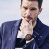 Wholesale Alloy Men's Hollow Calendar Sports Watch With Mineral Strengthened Glass Mirror And Silicone Strap