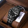 Wholesale Alloy Men's Quartz Watch Fashion Allmatch Waterproof Luminous Double Calendar Round Roman Scale