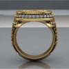 Wholesale Alloy Men's Ring Retro Angel Eagle Style Gold Plated