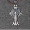 Wholesale Alloy Men's Vintage Necklace With Crown Pattern And Electroplating Treatment