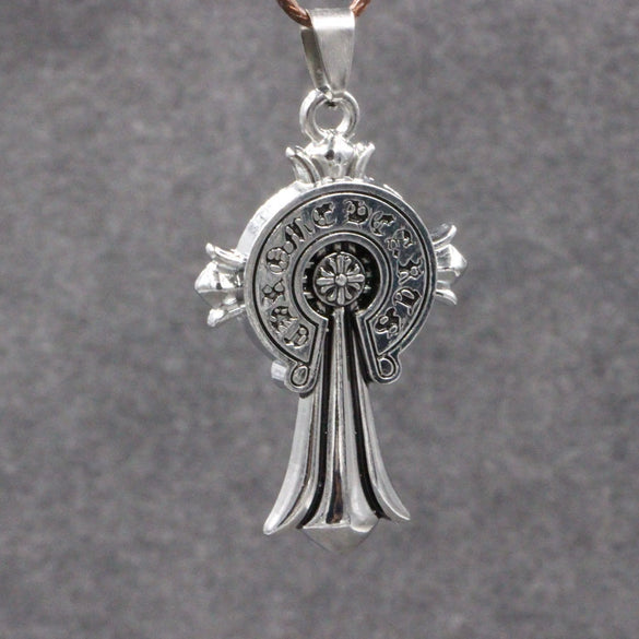 Wholesale Alloy Men's Vintage Necklace With Crown Pattern And Electroplating Treatment