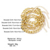 Wholesale Alloy Metal Chain Bracelet Retro Style With Star Pattern Electroplated Unisex