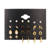Wholesale Alloy Metal Tassel Earrings For Women With Leopard Print Leaf Cut Out Geometric Design And Electroplating Treatment