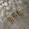 Wholesale Alloy Microinlaid Zircon Geometric Women's Earrings With Electroplating