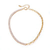 Wholesale Alloy Microinlaid Zircon Necklace Stainless Steel Geometric Electroplating Unisex