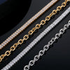 Wholesale Alloy Microinlaid Zircon Necklace Stainless Steel Geometric Electroplating Unisex