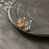 Wholesale Alloy Micropaved Zircon Flower Earrings With Electroplating Elegant And Highend For Women