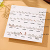 Wholesale Alloy Mini Earrings Multistyle Set With Hollow Love And Snowflake Shapes For Ladies