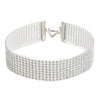 Wholesale Alloy Multi Layer Choker Neck Chain With Diamond Elements