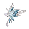 Wholesale Alloy Natural Freshwater Pearl Butterfly Animal Style Electroplated Brooch Clothing Accessory