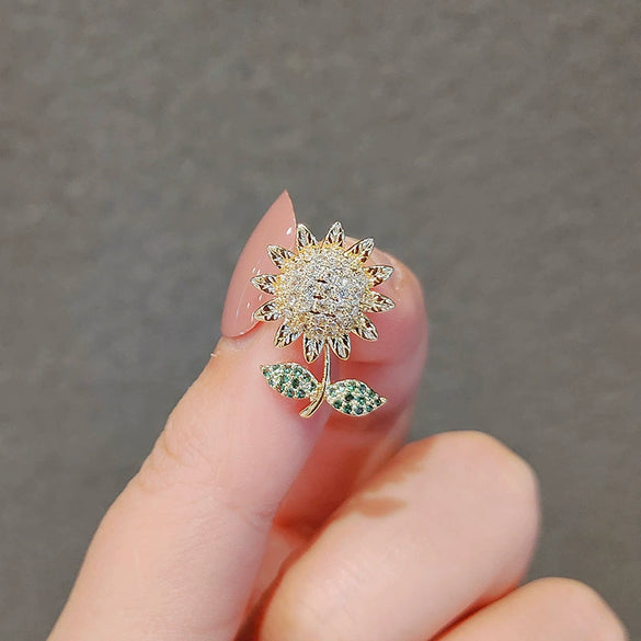 Wholesale Alloy Natural Style Flower Electroplated Women's Brooch