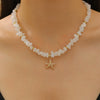 Wholesale Alloy Necklace With Dolphin Shell Conch Starfish Animal Zodiac Pendant Electroplated Design For Women