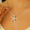 Wholesale Alloy Necklace With Dolphin Shell Conch Starfish Animal Zodiac Pendant Electroplated Design For Women