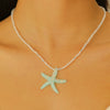 Wholesale Alloy Necklace With Dolphin Shell Conch Starfish Animal Zodiac Pendant Electroplated Design For Women